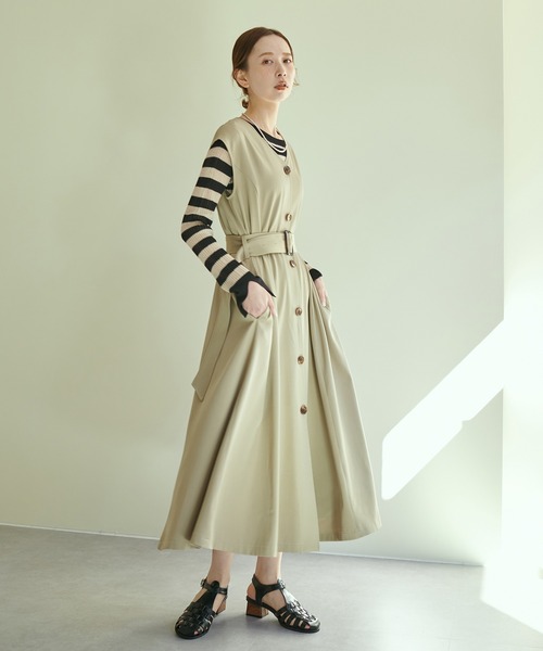 natural couture（ナチュラルクチュール）の「【WEB限定カラー有り】キラッとほんわりシアーリブニット（ニット/セーター・レディース・オフホワイト/ベージュ/グリーン/その他1/その他2・FREE）」の17枚目の写真