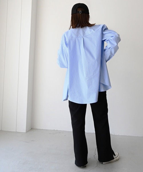 CANAL JEAN（キャナルジーン）の「RED CHOP WORKS(レッドチョップワークス) 裏毛サイドスリットパンツ（その他パンツ・レディース・ホワイト/ブラック/パープル/グリーン・38/36）」の11枚目の写真