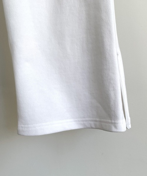 CANAL JEAN（キャナルジーン）の「RED CHOP WORKS(レッドチョップワークス) 裏毛サイドスリットパンツ（その他パンツ・レディース・ホワイト/ブラック/パープル/グリーン・38/36）」の19枚目の写真