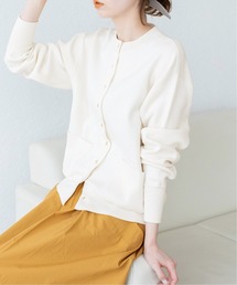 IENA | コットンドットスナップクルーカーディガン◆(カーディガン/ボレロ)