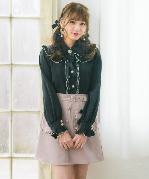 ROJITA（ロジータ）の「ピコレースフリルブラウス（シャツ/ブラウス・レディース・ホワイト/ブラック/ピンク・FREE）」の18枚目の写真