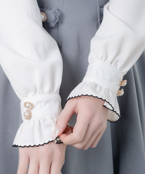 ROJITA（ロジータ）の「ピコレースフリルブラウス（シャツ/ブラウス・レディース・ホワイト/ブラック/ピンク・FREE）」の11枚目の写真