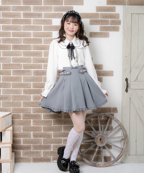 ROJITA（ロジータ）の「ピコレースフリルブラウス（シャツ/ブラウス・レディース・ホワイト/ブラック/ピンク・FREE）」の7枚目の写真