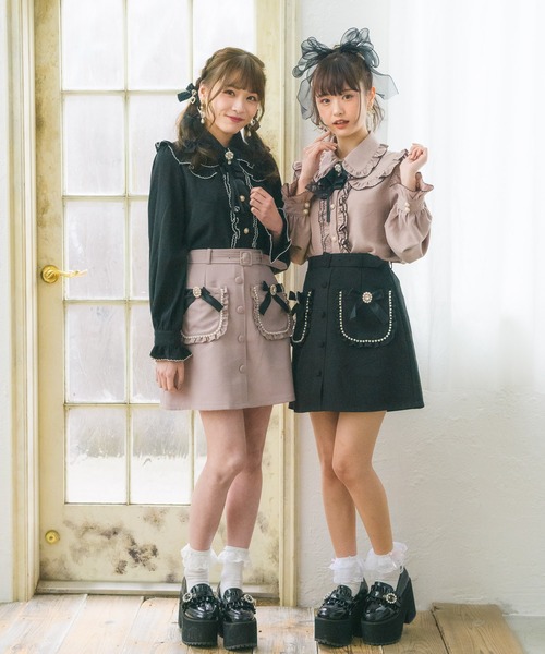 ROJITA（ロジータ）の「ピコレースフリルブラウス（シャツ/ブラウス・レディース・ホワイト/ブラック/ピンク・FREE）」の12枚目の写真