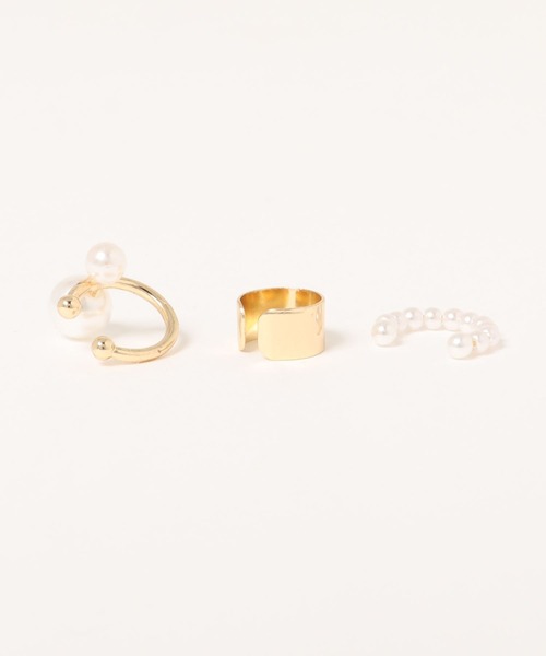 apres jour（アプレジュール）の「【apres jour×ARIAZ】パールデザインイヤーカフ３セット（イヤーカフ・レディース・シルバー/ゴールド・FREE）」の5枚目の写真