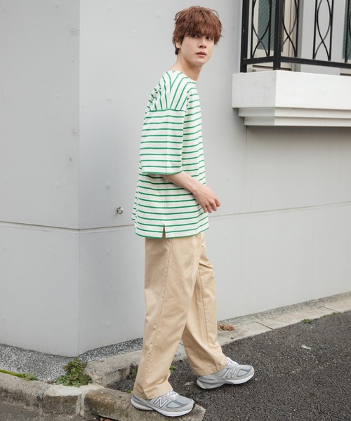 WEGO（ウィゴー）の「WEGO/バスクボーダーBIGT（Tシャツ/カットソー・メンズ・ホワイト/ブラック/ホワイト系その他・LARGE/MEDIUM）」の13枚目の写真