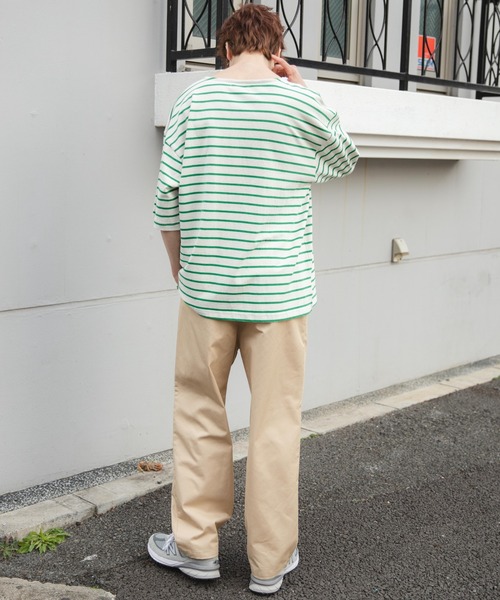 WEGO（ウィゴー）の「WEGO/バスクボーダーBIGT（Tシャツ/カットソー・メンズ・ホワイト/ブラック/ホワイト系その他・LARGE/MEDIUM）」の14枚目の写真