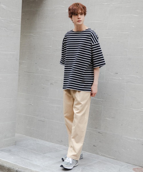 WEGO（ウィゴー）の「WEGO/バスクボーダーBIGT（Tシャツ/カットソー・メンズ・ホワイト/ブラック/ホワイト系その他・LARGE/MEDIUM）」の19枚目の写真