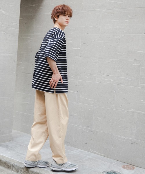 WEGO（ウィゴー）の「WEGO/バスクボーダーBIGT（Tシャツ/カットソー・メンズ・ホワイト/ブラック/ホワイト系その他・LARGE/MEDIUM）」の20枚目の写真