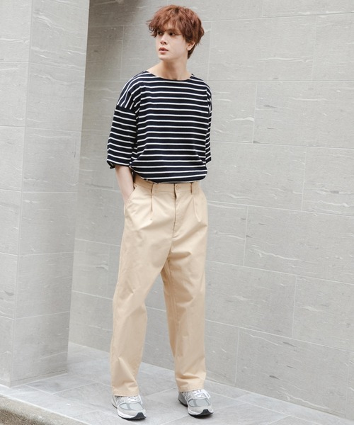 WEGO（ウィゴー）の「WEGO/バスクボーダーBIGT（Tシャツ/カットソー・メンズ・ホワイト/ブラック/ホワイト系その他・LARGE/MEDIUM）」の18枚目の写真