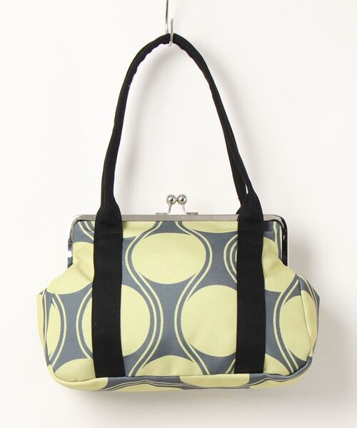 カヤ（カヤ）の「【カヤ】水玉がま口ハンドバッグ（ハンドバッグ・レディース・ライトグリーン/ブラック×ホワイト/レッド系その他・FREE）」の2枚目の写真