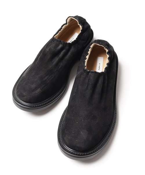 JIEDA(ジエダ)の「SLIP ON LEATHER SHOES(スリッポン・メンズ・ブラック系その他/ブラック系その他2・42/44/41/43)」の2枚目の写真