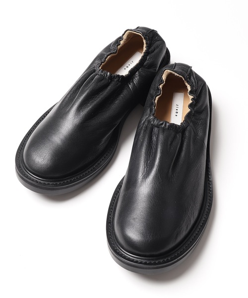 JIEDA(ジエダ)の「SLIP ON LEATHER SHOES(スリッポン・メンズ・ブラック系その他/ブラック系その他2・42/44/41/43)」の1枚目の写真