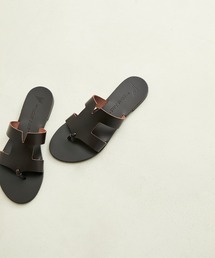 NICOLAS LAINAS | 【NICOLAS LAINAS】レザーフラットサンダル(サンダル)