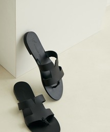 NICOLAS LAINAS | 【NICOLAS LAINAS】レザーフラットサンダル(サンダル)