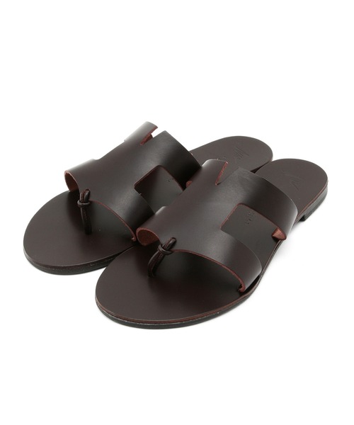 NICOLAS LAINAS（ニコラスライナス）の「【NICOLAS LAINAS】レザーフラットサンダル（サンダル・レディース・ブラック/ダークブラウン/シルバー・36/37/38）」の15枚目の写真