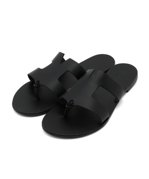 NICOLAS LAINAS（ニコラスライナス）の「【NICOLAS LAINAS】レザーフラットサンダル（サンダル・レディース・ブラック/ダークブラウン/シルバー・36/37/38）」の16枚目の写真