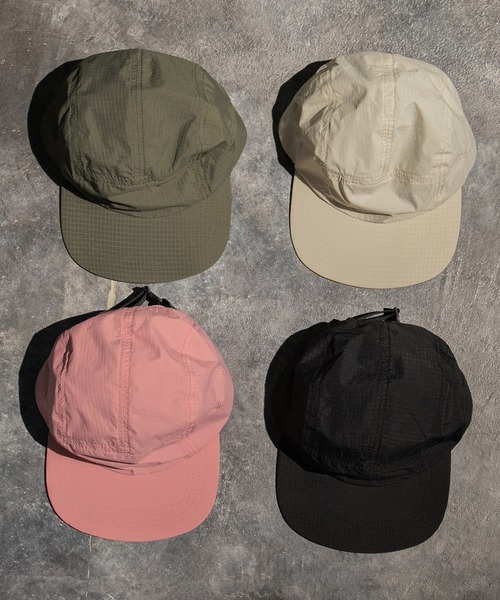 kutir（クティール）の「ストレートナイロンキャップ（キャップ・メンズ・ブラック/カーキ/ピンク/ライトベージュ・FREE）」の6枚目の写真