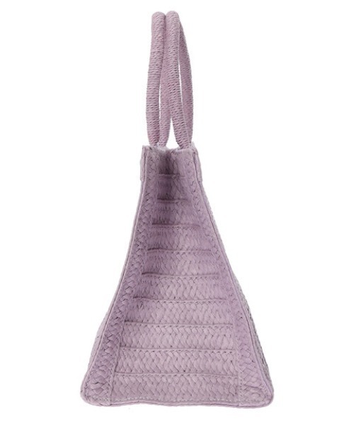 Green　Parks（グリーンパークス）の「・ブレード編みスクエアトートバッグ（トートバッグ・レディース・ベージュ/ラベンダー/グレイッシュベージュ・FREE）」の8枚目の写真