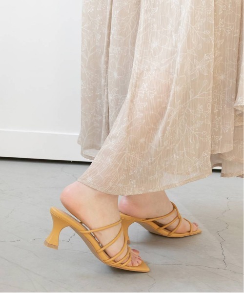 RANDA(ランダ)の「ノットディテールトングサンダル(サンダル・レディース・ダークブラウン/アイボリー/イエロー・LL/S/M/L)」の9枚目の写真