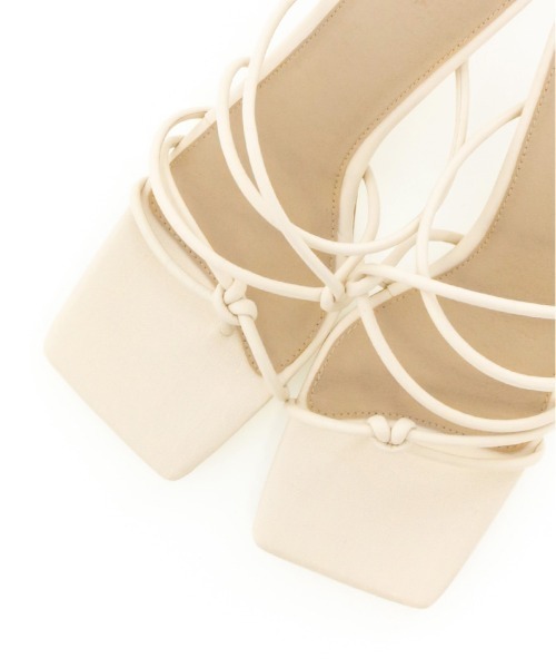 RANDA(ランダ)の「ノットディテールトングサンダル(サンダル・レディース・ダークブラウン/アイボリー/イエロー・LL/S/M/L)」の14枚目の写真