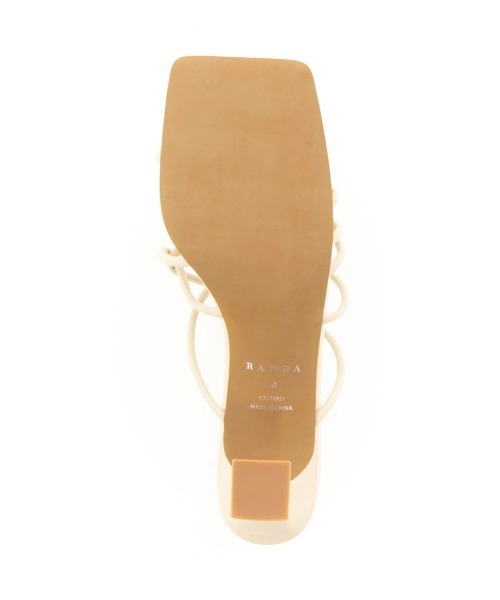 RANDA(ランダ)の「ノットディテールトングサンダル(サンダル・レディース・ダークブラウン/アイボリー/イエロー・LL/S/M/L)」の15枚目の写真