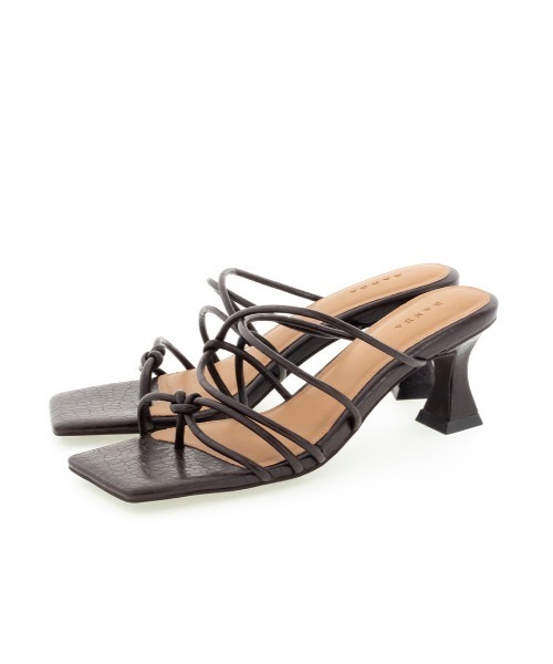 RANDA(ランダ)の「ノットディテールトングサンダル(サンダル・レディース・ダークブラウン/アイボリー/イエロー・LL/S/M/L)」の17枚目の写真