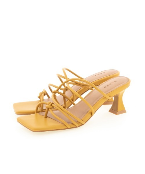 RANDA(ランダ)の「ノットディテールトングサンダル(サンダル・レディース・ダークブラウン/アイボリー/イエロー・LL/S/M/L)」の18枚目の写真