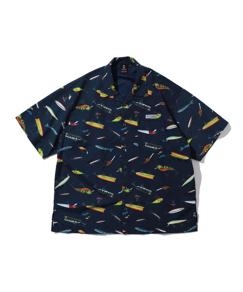 コロンビア×ビームス 別注 PFG ルアー柄 シャツ Mサイズ 新品タグ付き】コロンビア×ビームス 別注 PFG ルアー柄 シャツ