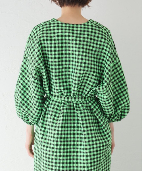 U by SPICK&SPAN(ユーバイスピックアンドスパン)の「【ROSEANNA/ローズアンナ】ギンガムチェック ワンピース(ワンピース・レディース・グリーン・FREE)」の8枚目の写真