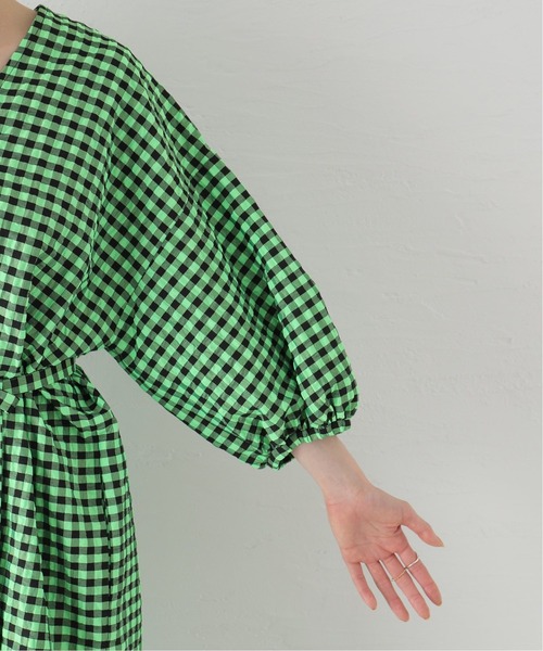 U by SPICK&SPAN(ユーバイスピックアンドスパン)の「【ROSEANNA/ローズアンナ】ギンガムチェック ワンピース(ワンピース・レディース・グリーン・FREE)」の22枚目の写真