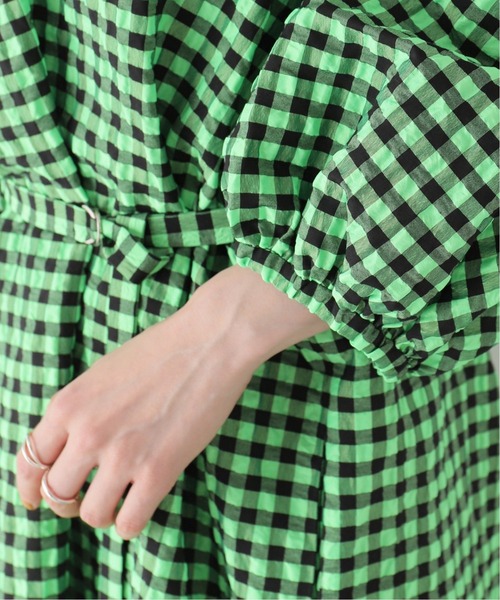 U by SPICK&SPAN(ユーバイスピックアンドスパン)の「【ROSEANNA/ローズアンナ】ギンガムチェック ワンピース(ワンピース・レディース・グリーン・FREE)」の17枚目の写真