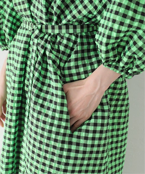 U by SPICK&SPAN(ユーバイスピックアンドスパン)の「【ROSEANNA/ローズアンナ】ギンガムチェック ワンピース(ワンピース・レディース・グリーン・FREE)」の5枚目の写真