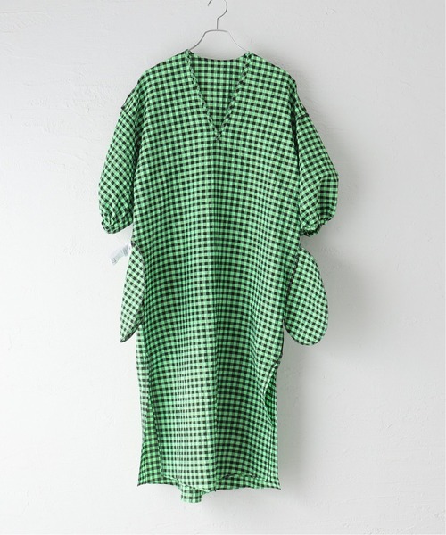 U by SPICK&SPAN(ユーバイスピックアンドスパン)の「【ROSEANNA/ローズアンナ】ギンガムチェック ワンピース(ワンピース・レディース・グリーン・FREE)」の13枚目の写真