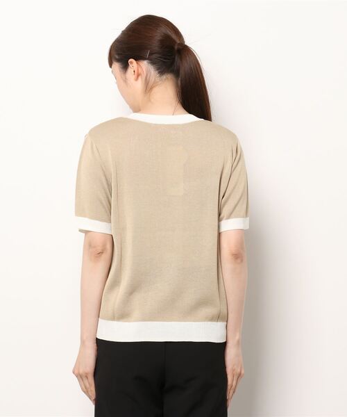 Lugnoncure（ルノンキュール）の「リンガーニット（ニット/セーター・レディース・ベージュ/グリーン/チャコール・ﾌﾘ-）」の5枚目の写真