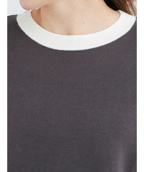 Lugnoncure（ルノンキュール）の「リンガーニット（ニット/セーター・レディース・ベージュ/グリーン/チャコール・ﾌﾘ-）」の11枚目の写真