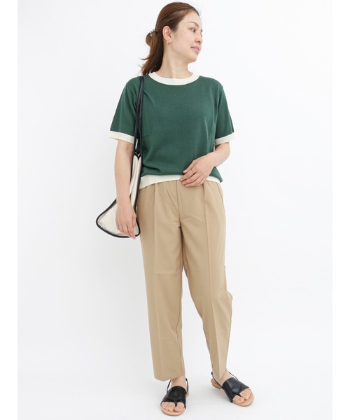 Lugnoncure（ルノンキュール）の「リンガーニット（ニット/セーター・レディース・ベージュ/グリーン/チャコール・ﾌﾘ-）」の8枚目の写真