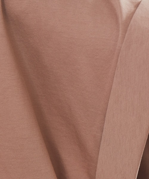 abahouse mavie（アバハウスマヴィ）の「シルケット天竺プルオーバー（Tシャツ/カットソー・レディース・ダークグリーン/ベージュ/ブラック/ホワイト/チャコールグレー/ブルー・フリー）」の11枚目の写真