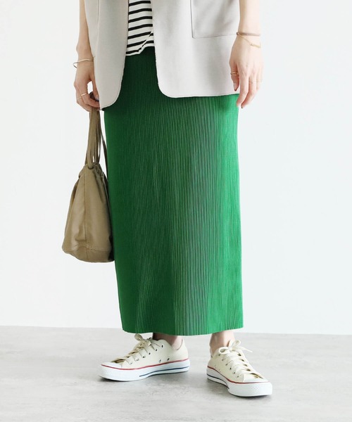 自分の好みの着丈にできる！セルフカットプリーツスカート