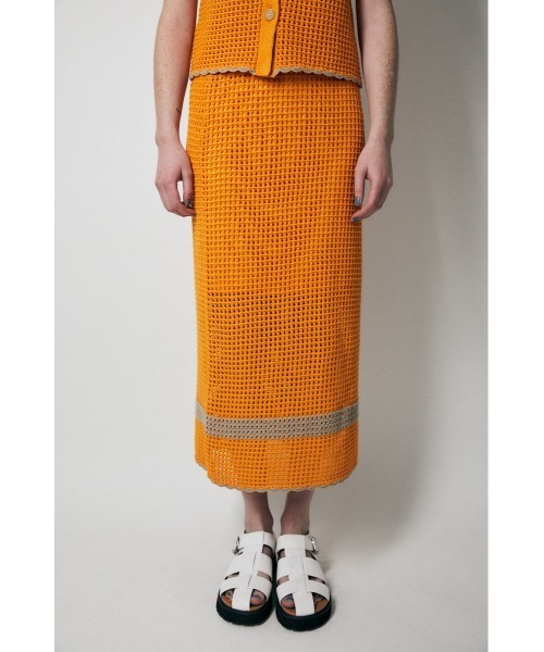 MOUSSY（マウジー）の「CROCHET STRIPE スカート（スカート・レディース・ブラック/オレンジ/アイボリー・1/2）」の16枚目の写真