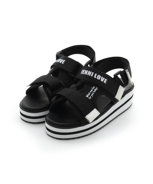 JENNI love（ジェニィラブ）の「ラインソールスポサン（サンダル・キッズ・オフホワイト/ブラック/ラベンダー・20cm/21cm/23cm/24cm/22cm）」の15枚目の写真