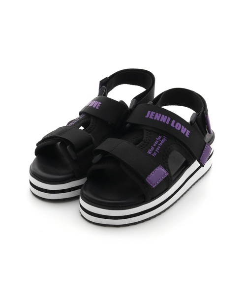 JENNI love（ジェニィラブ）の「ラインソールスポサン（サンダル・キッズ・オフホワイト/ブラック/ラベンダー・20cm/21cm/23cm/24cm/22cm）」の17枚目の写真