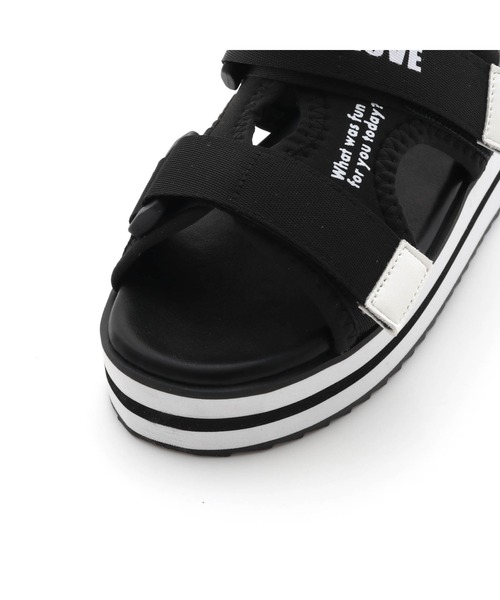 JENNI love（ジェニィラブ）の「ラインソールスポサン（サンダル・キッズ・オフホワイト/ブラック/ラベンダー・20cm/21cm/23cm/24cm/22cm）」の19枚目の写真