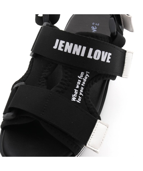 JENNI love（ジェニィラブ）の「ラインソールスポサン（サンダル・キッズ・オフホワイト/ブラック/ラベンダー・20cm/21cm/23cm/24cm/22cm）」の21枚目の写真