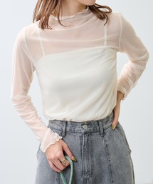 COLONY 2139 | 【新色追加】チュールメローロンT / シアートップス(Tシャツ/カットソー)