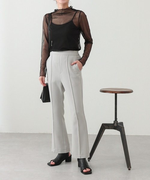 COLONY 2139（コロニートゥーワンスリーナイン）の「チュールメローロンT / シアートップス（Tシャツ/カットソー・レディース・アイボリー/ブラック/グリーン/ブルー/ピンク/オレンジ/グレー/カーキ/ピンク系その他・FREE）」の21枚目の写真