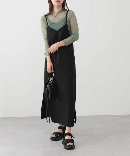 COLONY 2139（コロニートゥーワンスリーナイン）の「チュールメローロンT / シアートップス（Tシャツ/カットソー・レディース・アイボリー/ブラック/グリーン/ブルー/ピンク/オレンジ/グレー/カーキ/ピンク系その他・FREE）」の14枚目の写真