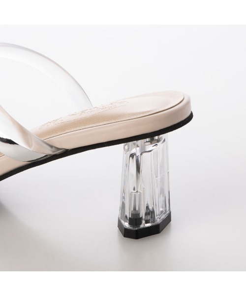 Mafmof（マフモフ）の「Mafmof(マフモフ)透明ヒールメタリックアッパーサンダル（サンダル・レディース・ブラウン/シルバー/ブラック・LL/L/M/S）」の10枚目の写真