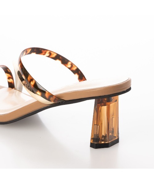 Mafmof（マフモフ）の「Mafmof(マフモフ)透明ヒールメタリックアッパーサンダル（サンダル・レディース・ブラウン/シルバー/ブラック・LL/L/M/S）」の11枚目の写真