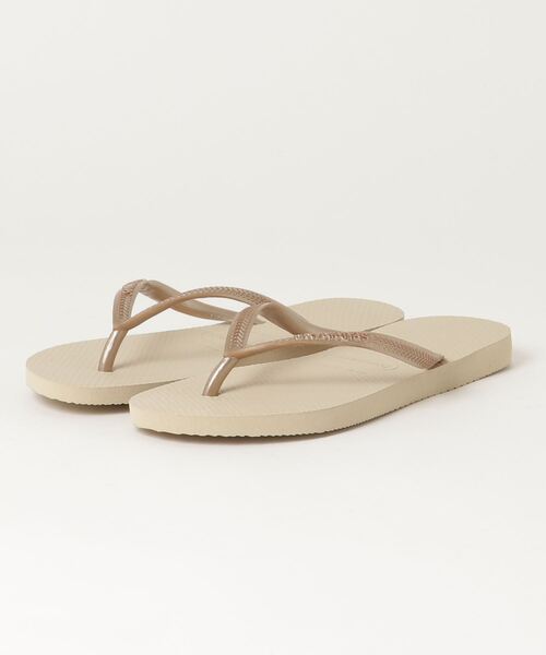 havaianas(ハワイアナス)の「havaianas/ハワイアナス SLIM/スリム ビーチサンダル 4000030(サンダル・レディース・ホワイト/ピンク/ゴールド/グレー/ブラック/ブルー・24.0cm/23.0cm)」の6枚目の写真